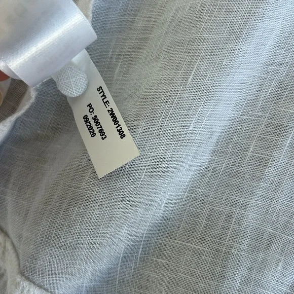 NWT Vineyard Vines Linen Ruffle Tank Blouse S - Picture 9 of 13